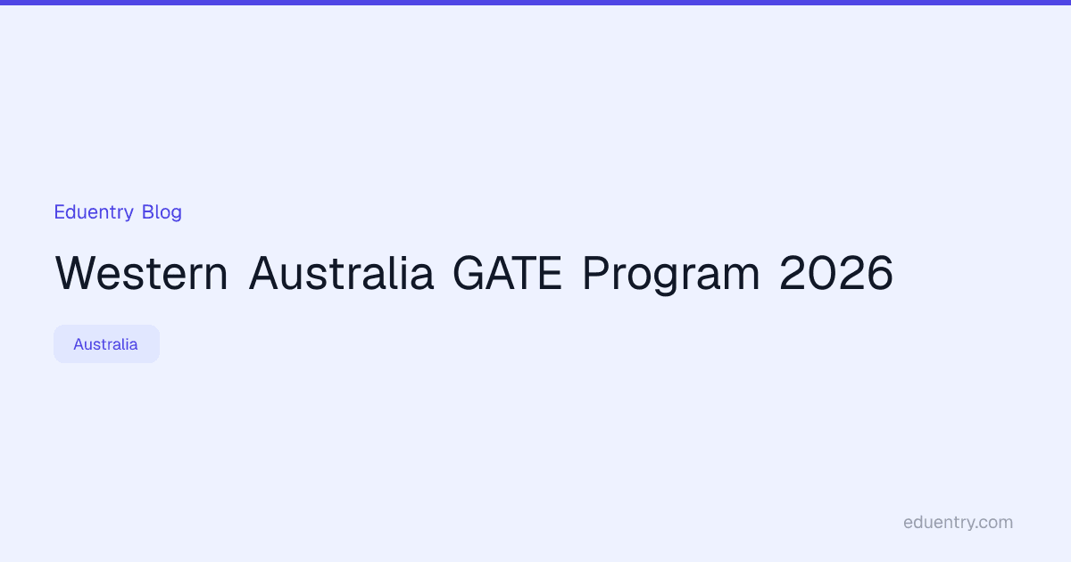 Western Australia GATE Program 2026