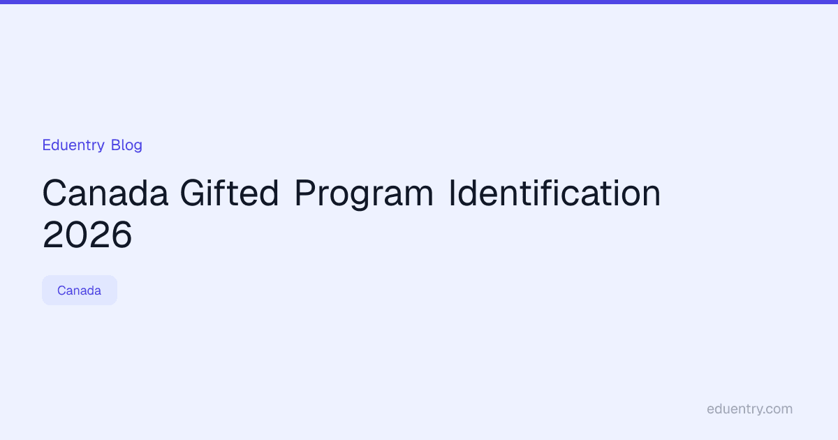 Canada Gifted Program Identification 2026