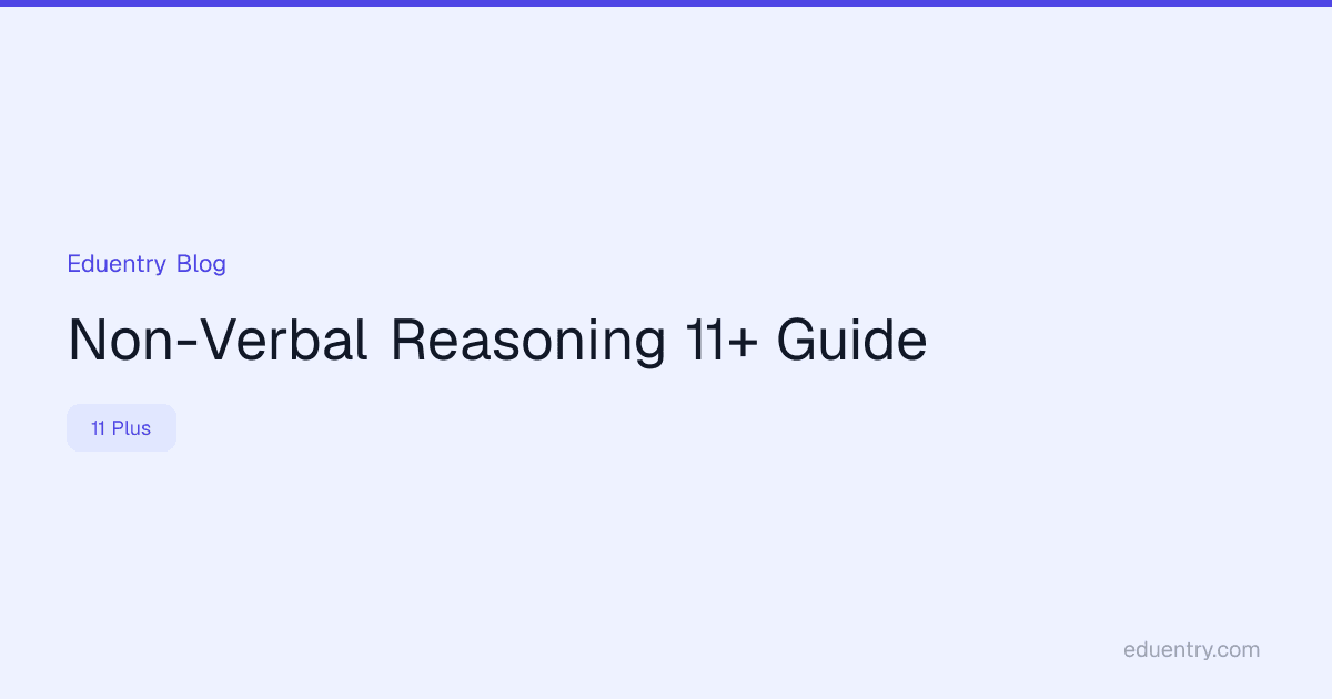 Non-Verbal Reasoning 11+ Guide
