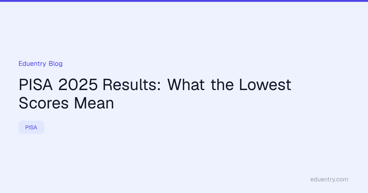PISA 2025 Results: What the Lowest Scores Mean